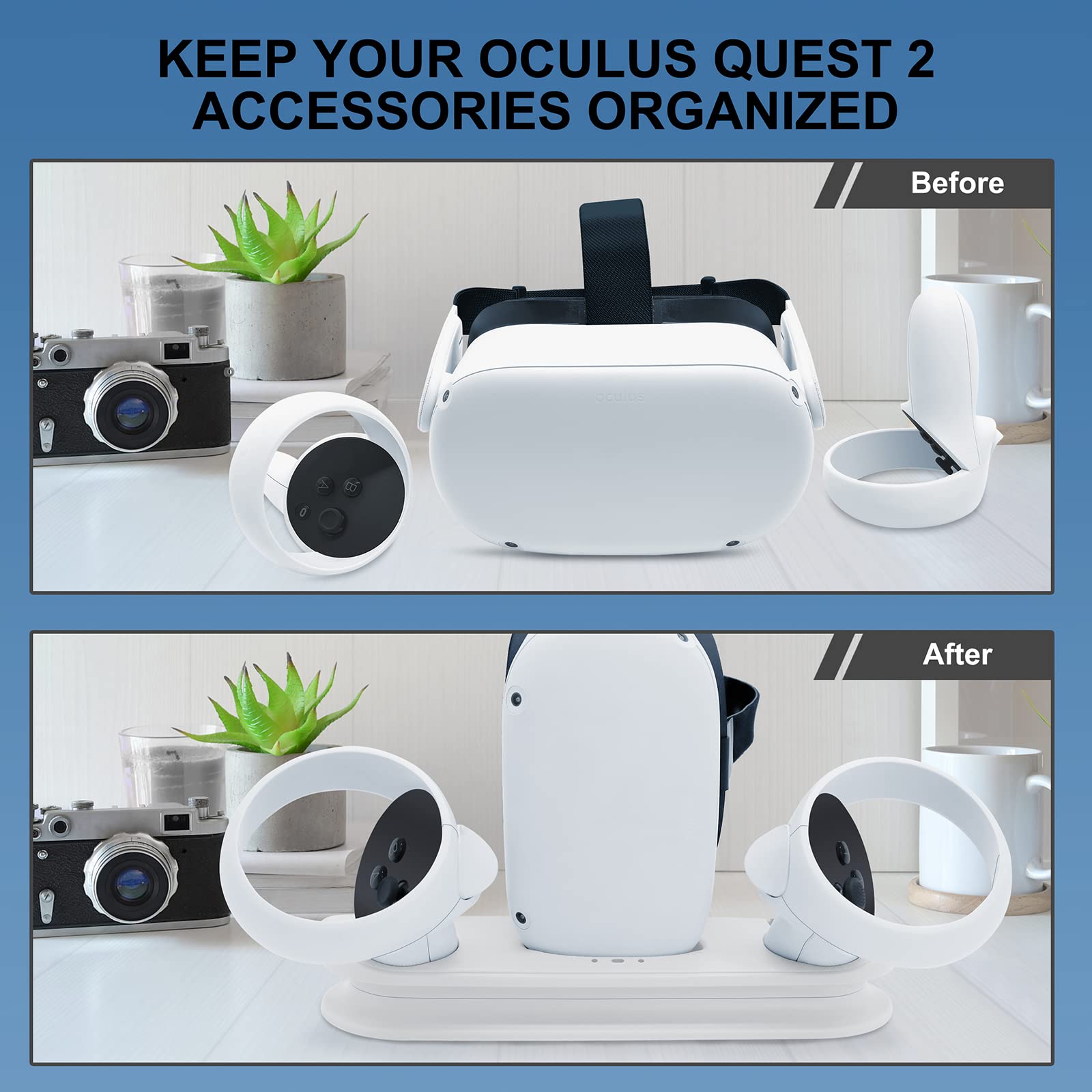   Quest 2 充電スタンド付き Amazon | Oculus Quest 2/Meta Quest 2用充電ドック Oculus